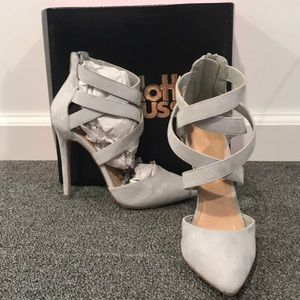 Grey Criss Cross Pumps